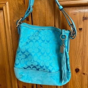Turquoise/Tiffany Blue Coach Purse